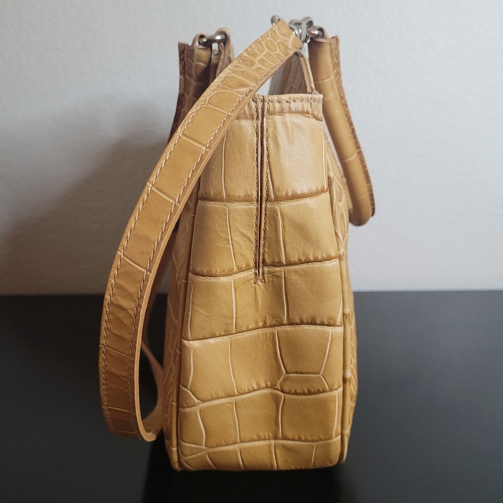 Furla Croc Satchel genuine leather made In Italy - Picture 4 of 16